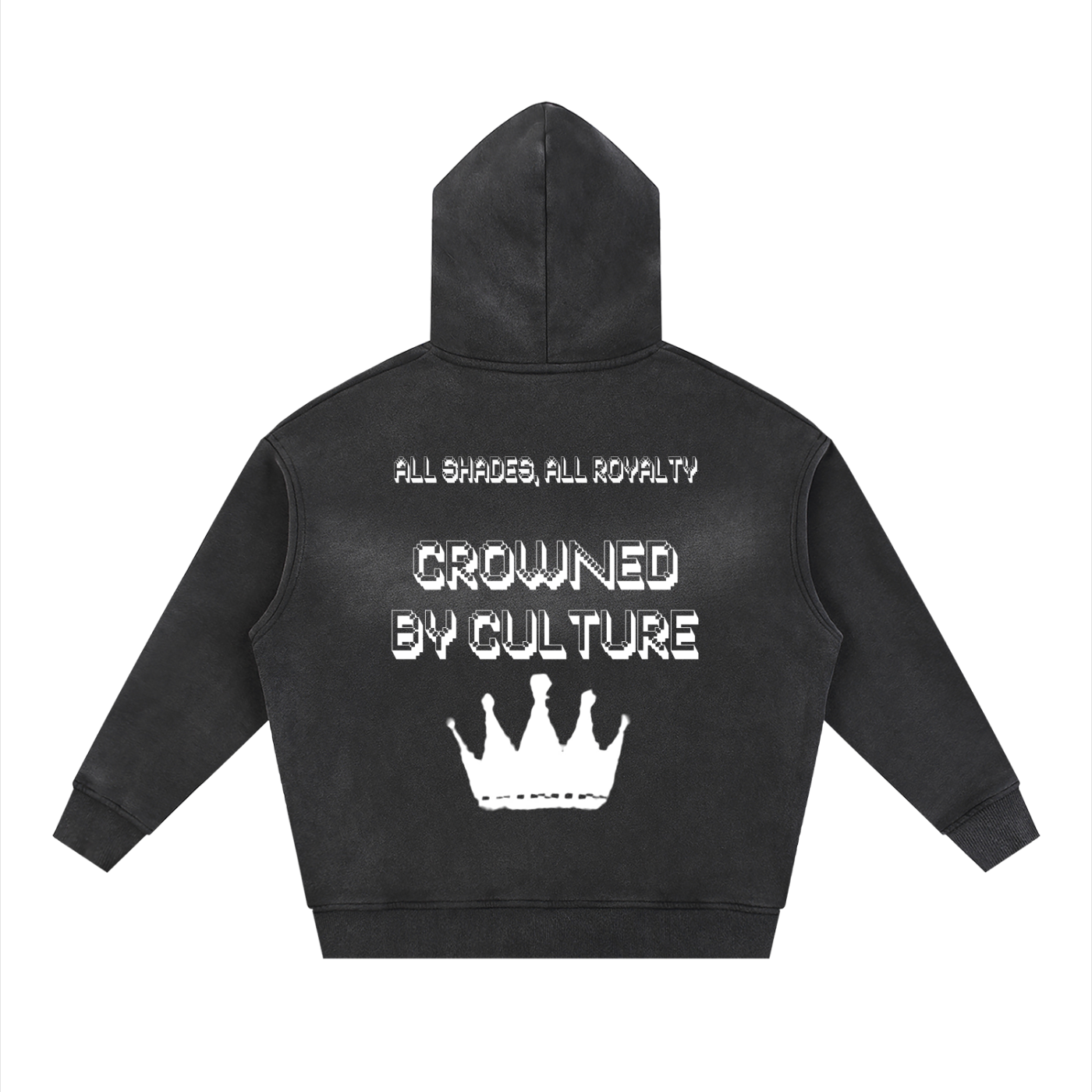 Sunfade Two-way Zipper Boxy Fleece Hoodie