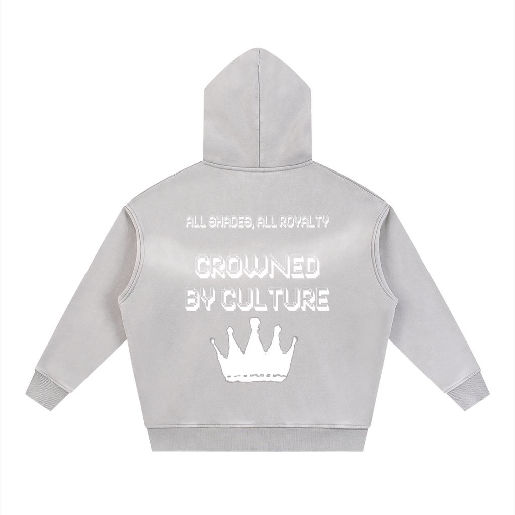Sunfade Two-way Zipper Boxy Fleece Hoodie