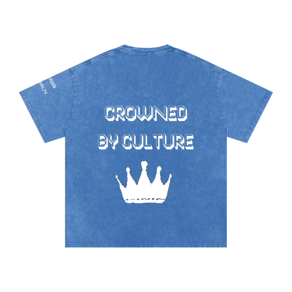 Snow Washed Oversized Cotton T-Shirt
