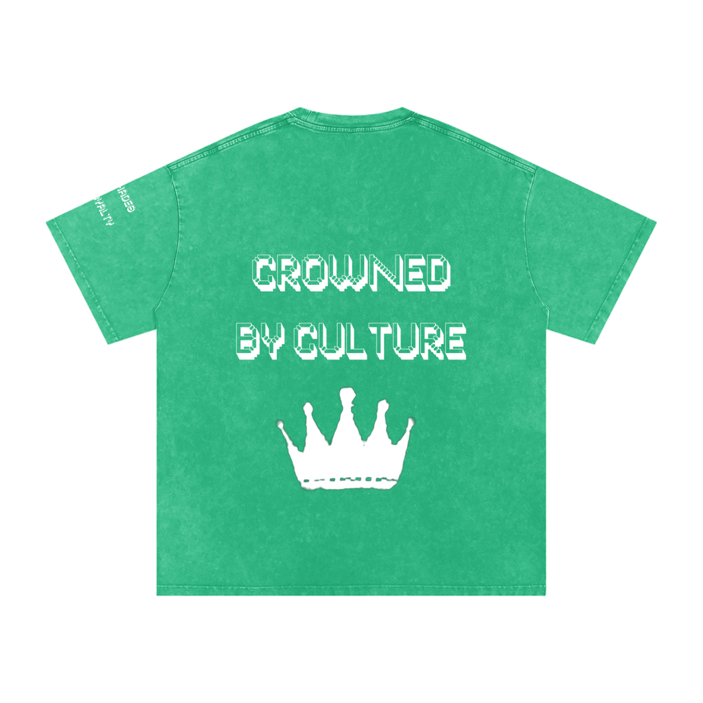 Snow Washed Oversized Cotton T-Shirt