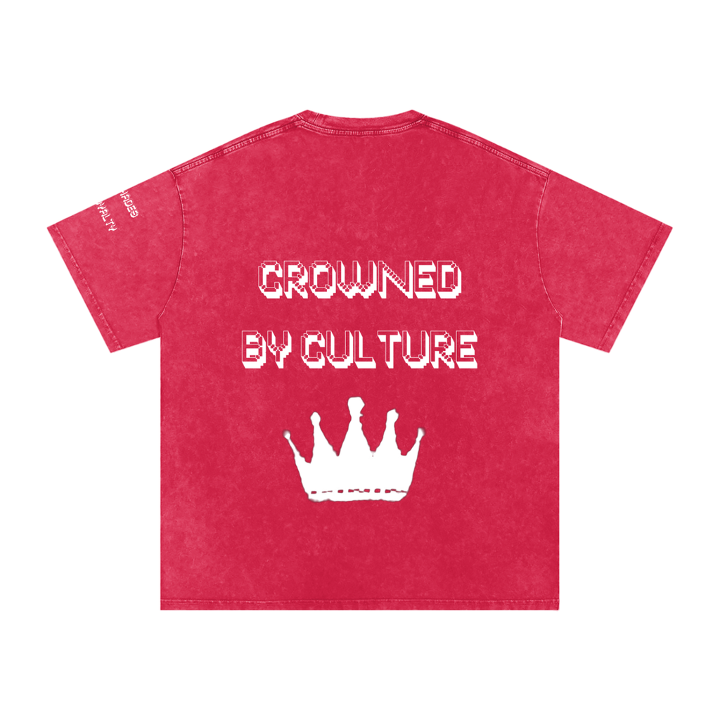 Snow Washed Oversized Cotton T-Shirt