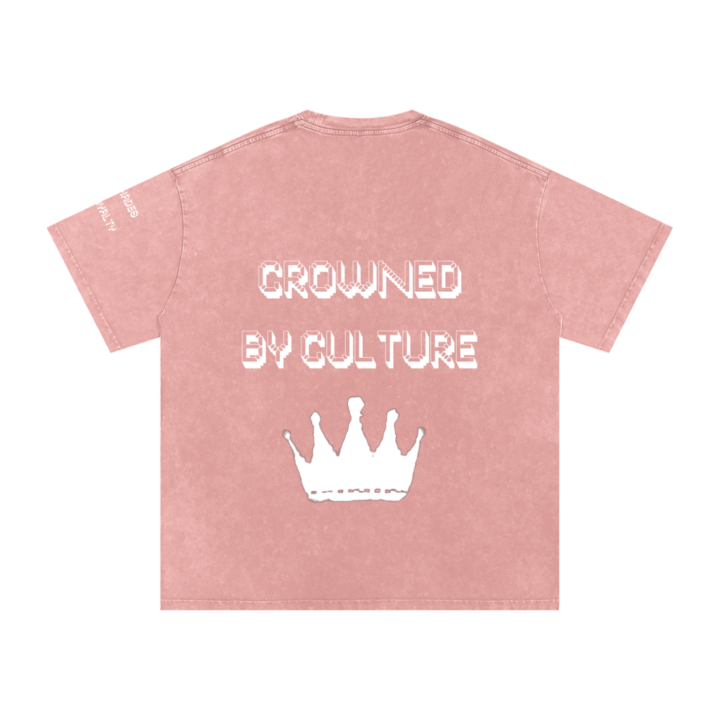 Snow Washed Oversized Cotton T-Shirt